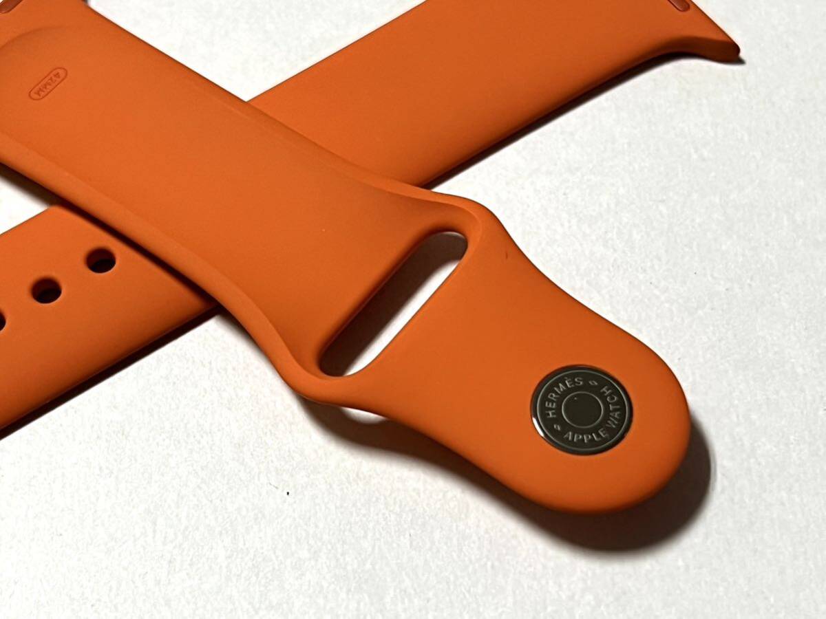 * unused goods * Apple watch Hermes orange sport band regular goods Apple Watch HERMES limitation 45mm 44mm 42mm M/L size 