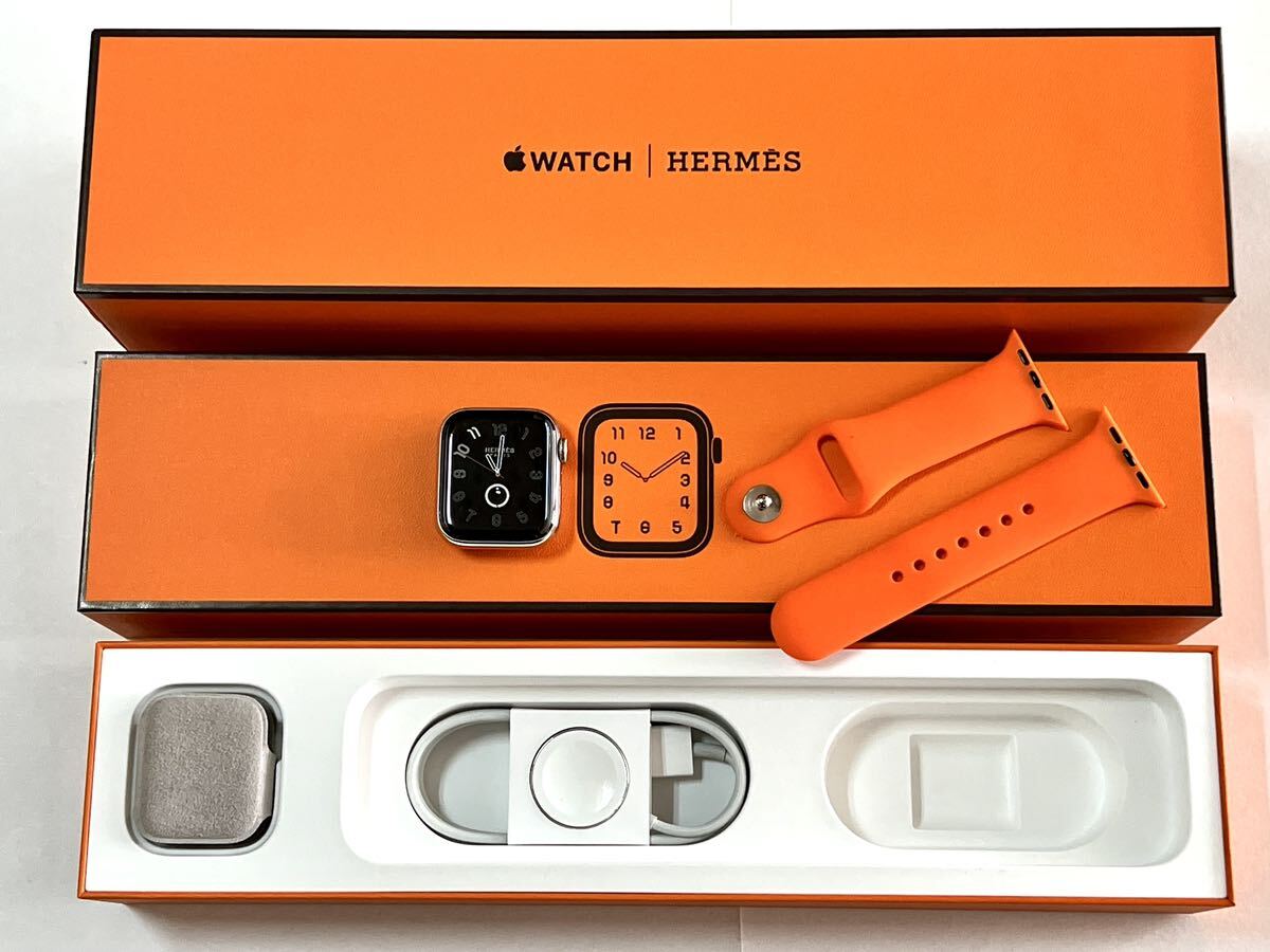 ★ 即決 送料無料 ★ Apple Watch HERMES Series 5 40mm アップルウォッチ エルメス シルバーステンレス GPS Cellular 新品社外バンド_画像2