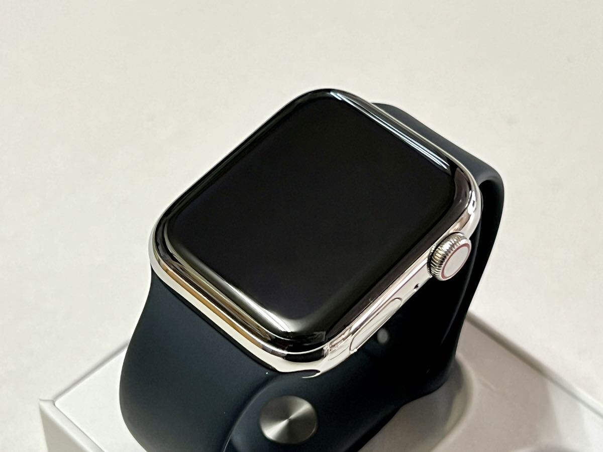 ★ 美品 バッテリー92% ★ Apple Watch Series 6 44mm アップルウォッチ シルバーステンレス GPS Cellular 純正品 スポーツバンドの画像7