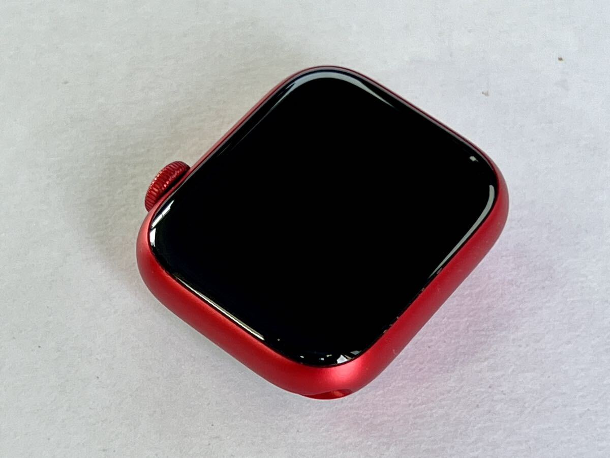 ★ 美品 バッテリー100% ★ Apple Watch Series 8 41mm PRODUCT RED アップルウォッチ レッド アルミニウム GPS 純正品 スポーツループの画像8