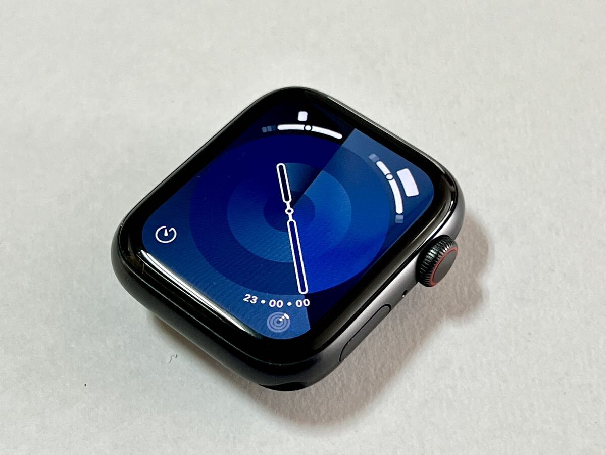 ★ 即決 バッテリー87% ★ Apple Watch SE 44mm アップルウォッチ スペースグレー アルミニウム GPS Cellular 純正品 付属品新品未使用_画像3