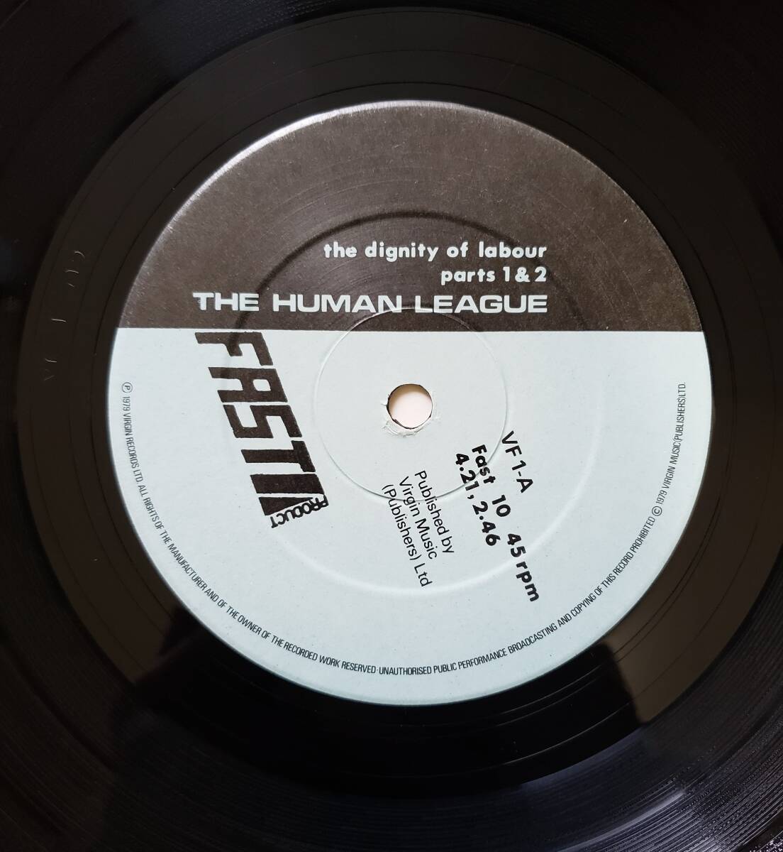 12inch UK盤 THE HUMAN LEAGUE ■ THE DIGNITY OF LOBOUR PTS.1-4 ■ 45回転EPの画像4