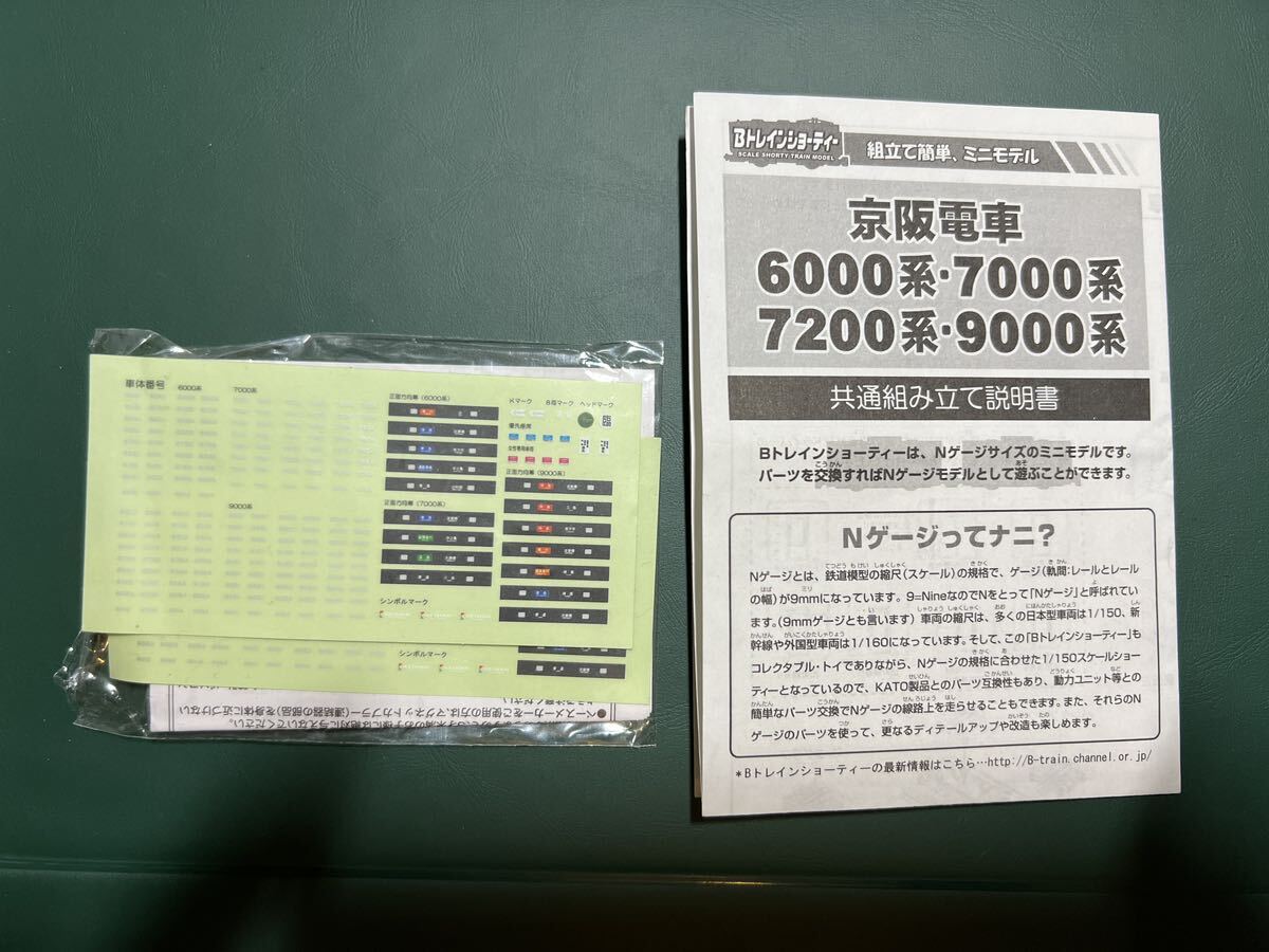 バンダイ BANDAI Bトレインショーティー 京阪9000系（9003F）、京阪6000系（6012F）、京阪7000系（7001F）、 8000系新塗装4連の画像3