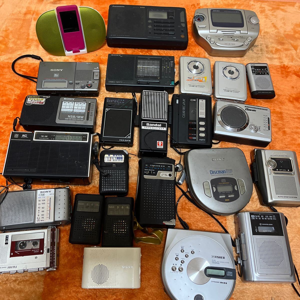 ポータブルプレーヤー まとめて カセット//ウォークマン/防災ラジオ/SONY/SEIKO/東芝/Panasonic/ WALKMAN/ラジオたんぱ/トランシーバーの画像1