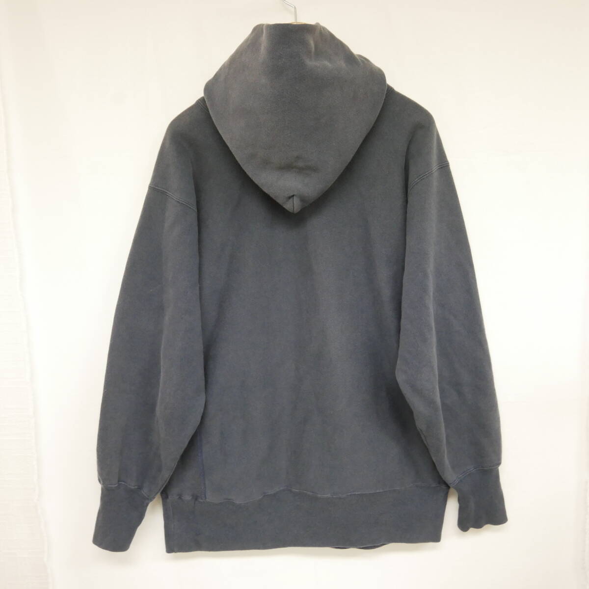 【1円】グッドフェード Champion チャンピオン USA製 復刻 単色タグ 黄タグ 黄単 REVERSE WEAVE リバースウィーブ パーカー ネイビー 紺 Lの画像4