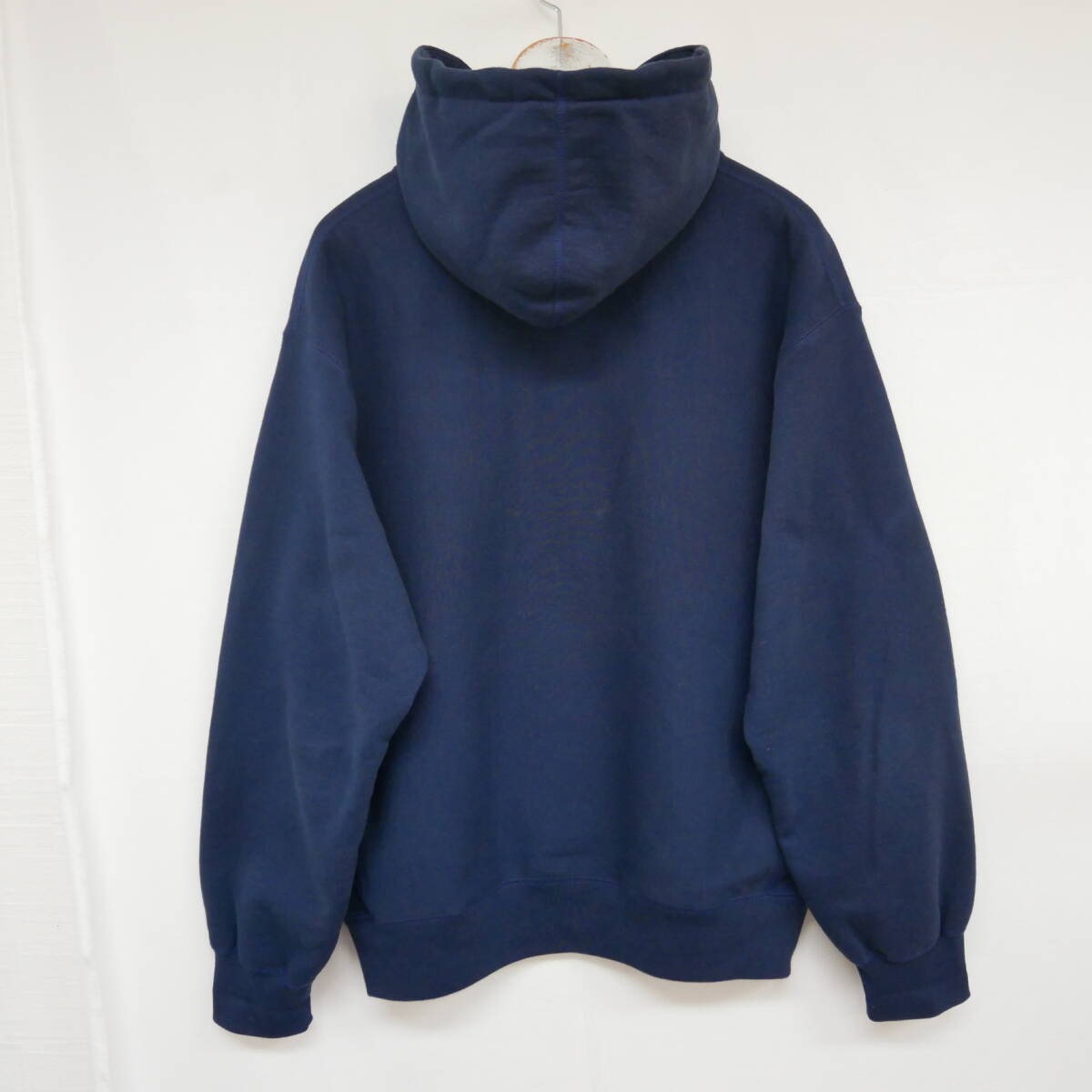【1円】良好 国内正規 Supreme 24SS Collegiate Hooded Sweatshirt カレッジロゴ パーカー フーディー カナダ製 Navy ネイビー 紺 Mの画像3