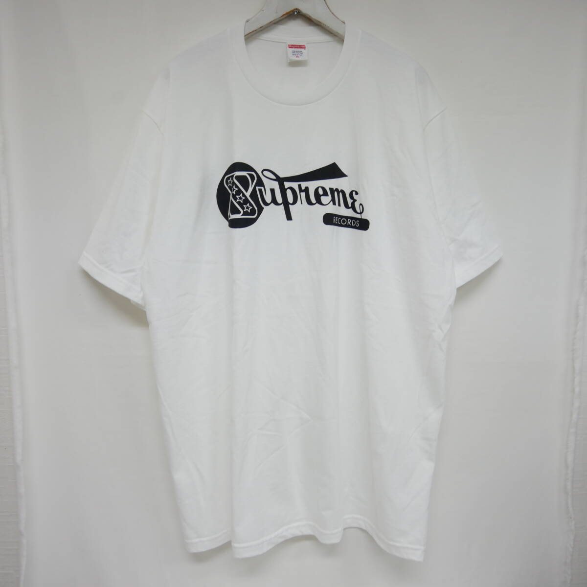 【1円】試着 国内正規 Supreme 24SS Records Tee レコードロゴTシャツ White ホワイト 白 XL