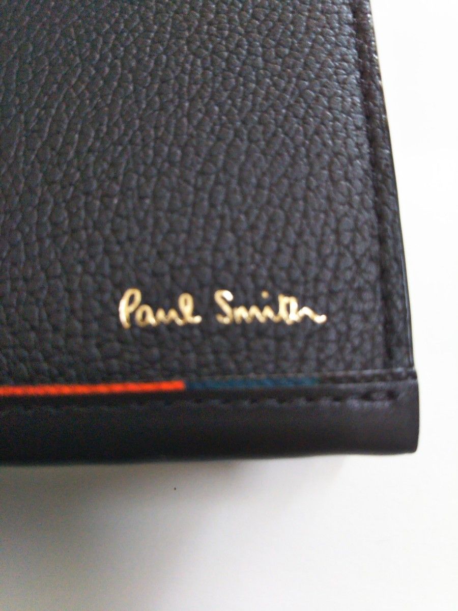 ポール・スミス 二つ折り財布 メンズ 黒 新品未使用品 箱付き 