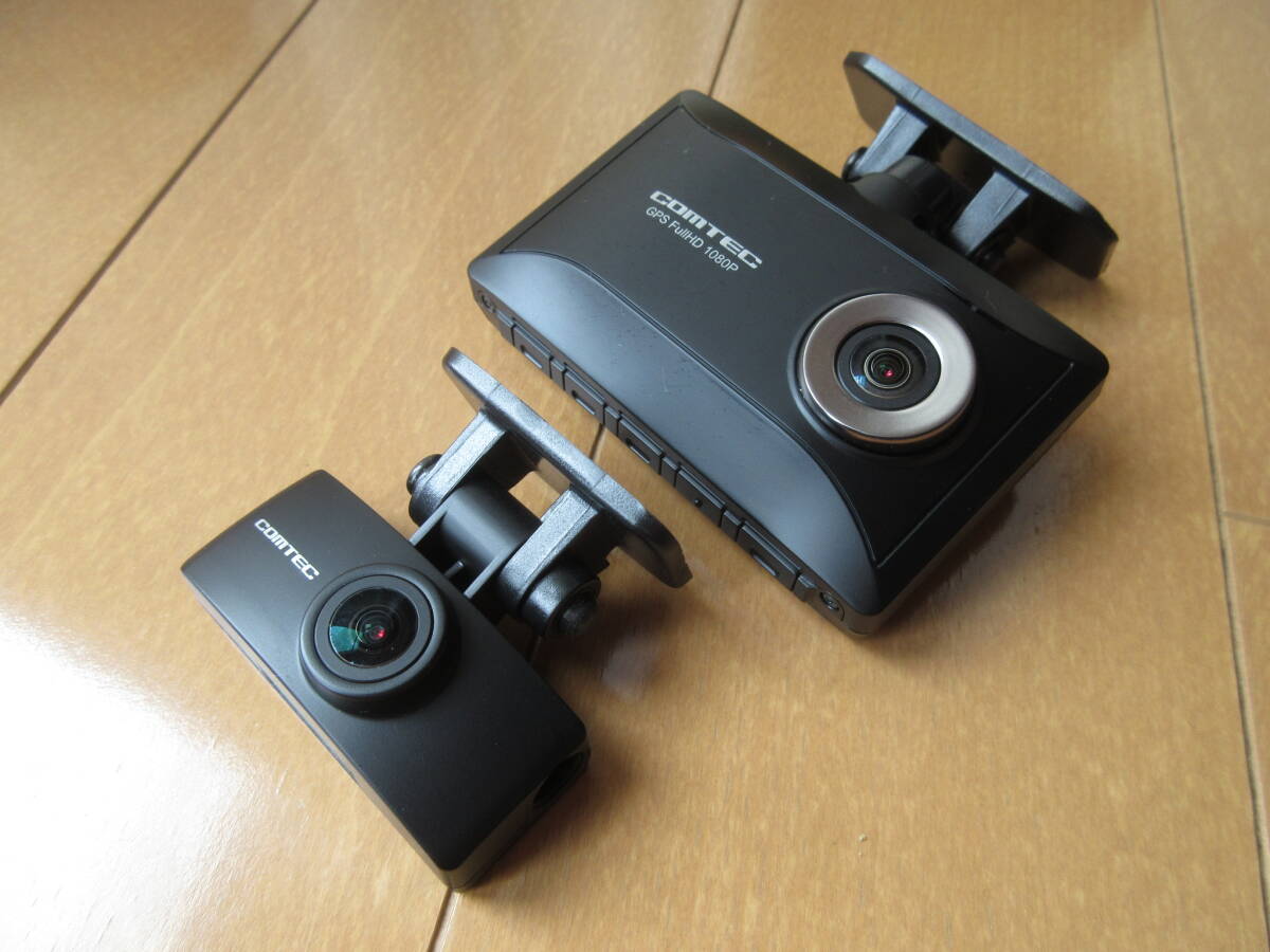 コムテック Full HD 前後2カメラドラレコ HDR-963GW 駐車監視配線HDROP-14付の画像2