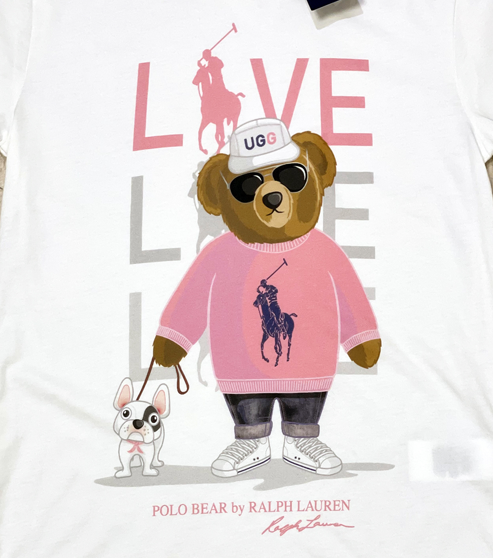 ◆新品タグ付き 定価17,600円 ラルフローレン【POLO RALPH LAUREN】Print Your Own Tシャツ ポロベア カスタムプリント SLIM FIT◆