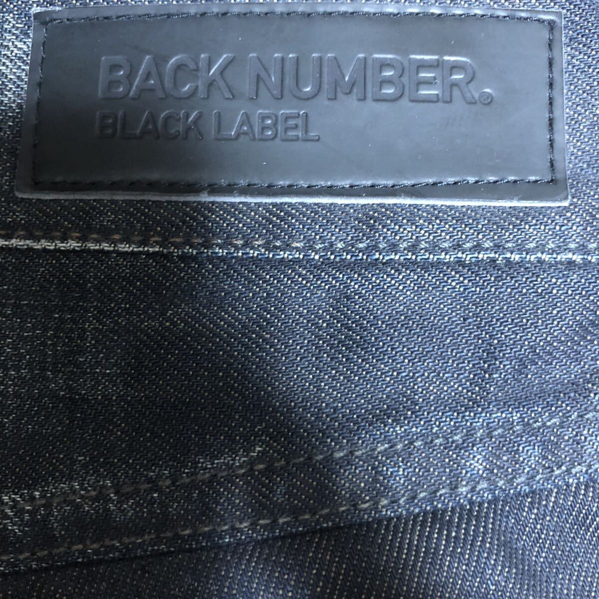 ☆ 【 BACK NUMBER 】★ブラックデニム　ストレート　クロップドパンツ★W34_画像3