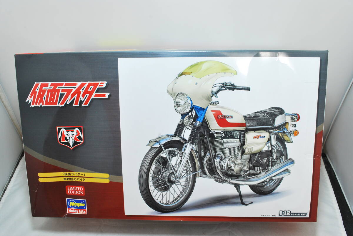 # редкий! нераспечатанный Hasegawa 1/12 Kamen Rider книга@... мотоцикл новый 1 номер Suzuki GT380B #