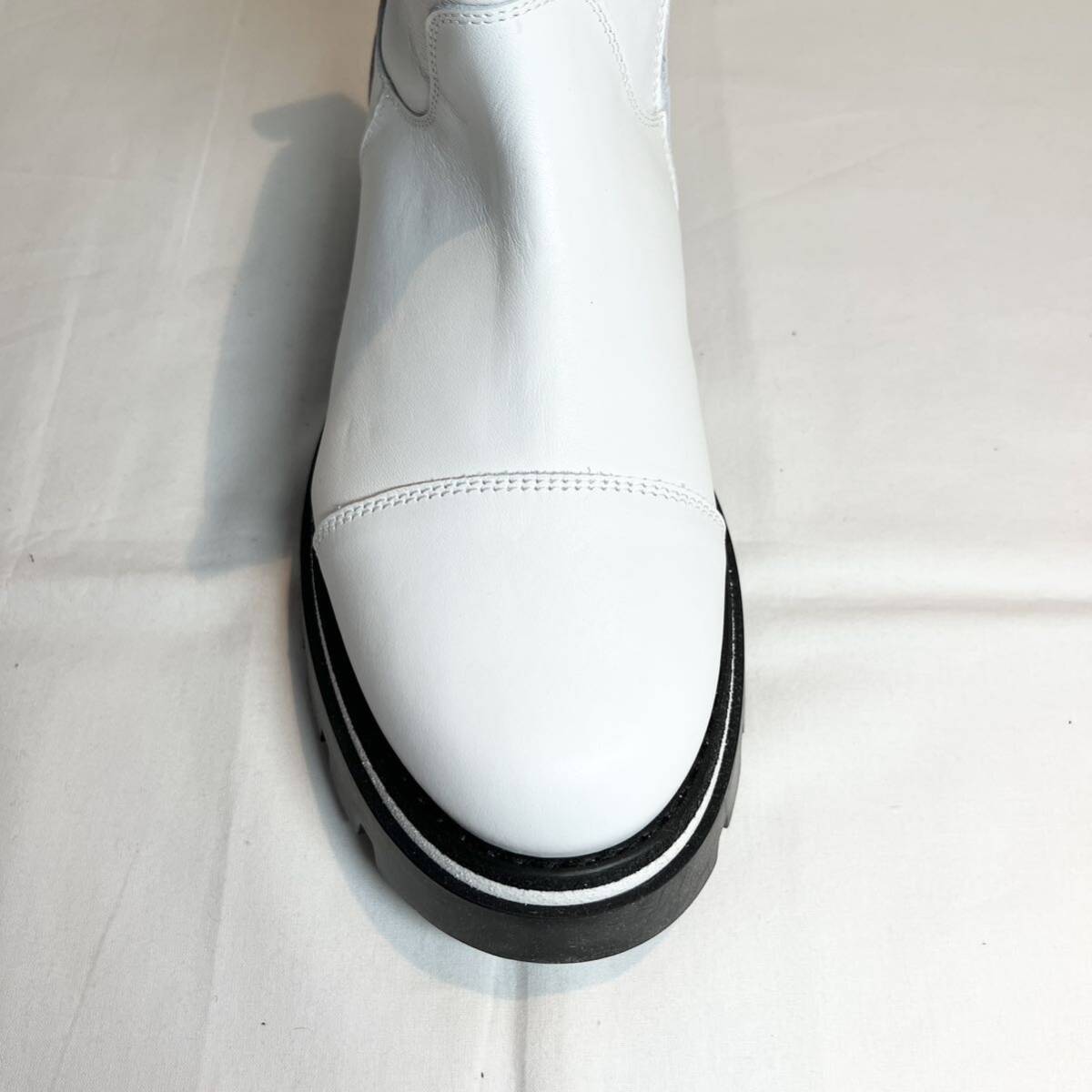 MM6 Maison Margiela Margiela с логотипом ботинки чёрный × белый 25.5