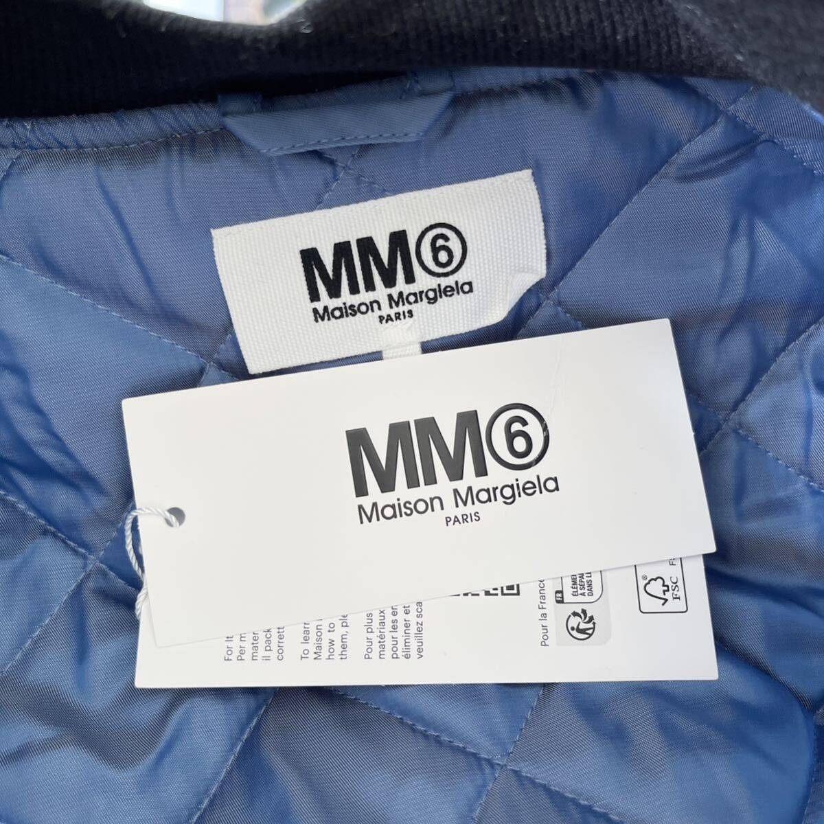 MM6 Maison Margielaマルジェラ　ロゴ入りボンバージャケット　M_画像7