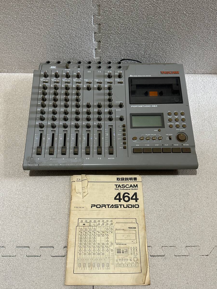 TASCAM Tascam PORTASTUDIO 464 multitrack recorder manual attaching .