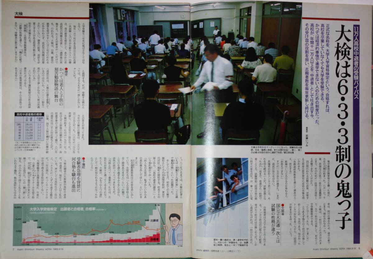 13 アエラ　　’89.No39.40.41　３冊セット　発行月日は写真もくじ欄参照　（資料として）_画像10