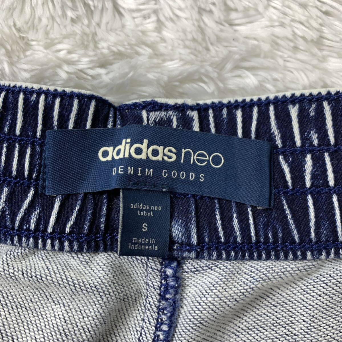 adidas neo アディダスネオ ショートパンツ デニム風 ウエストゴム メンズ S YA6612_画像5