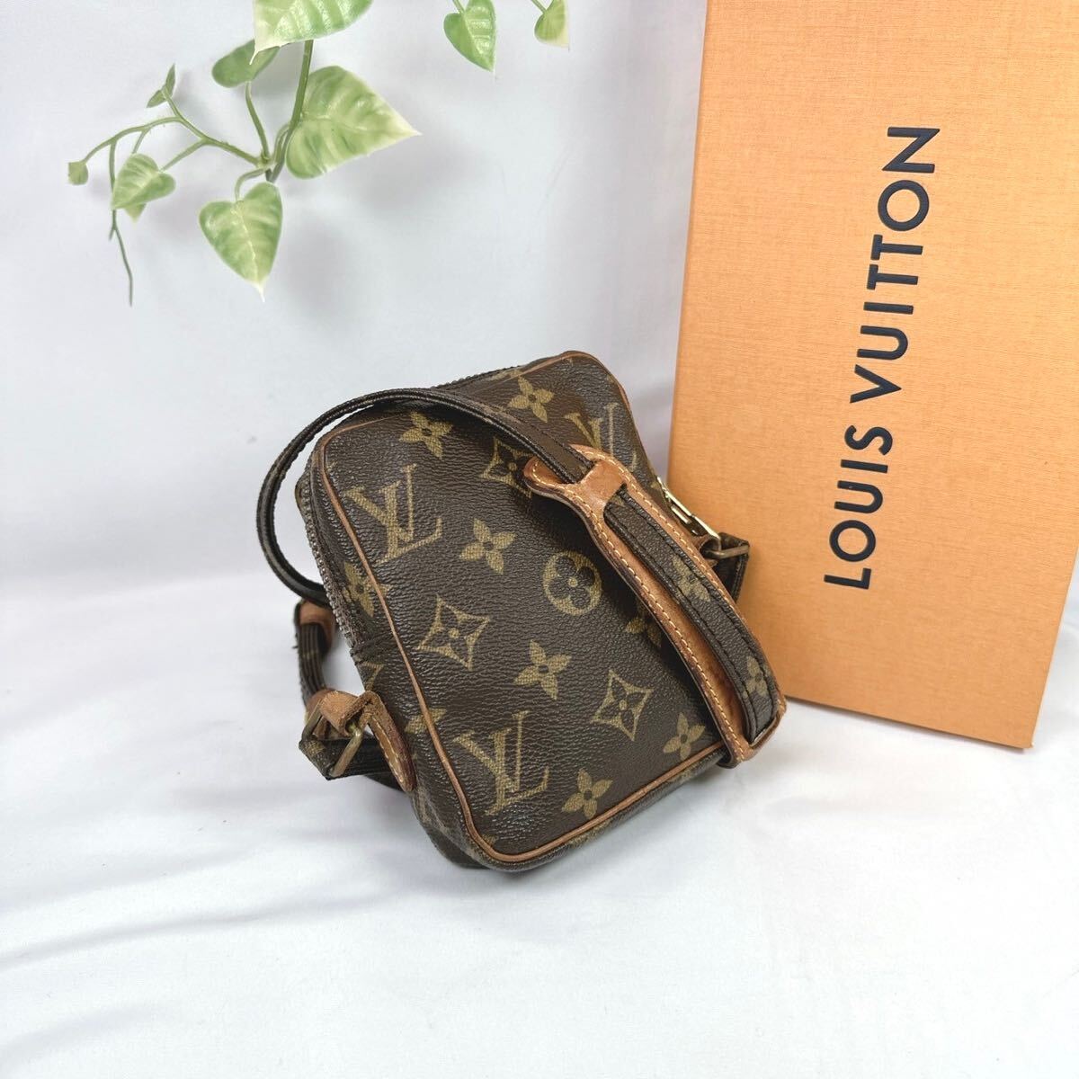 1円 LOUIS VUITTON ルイヴィトン ショルダー 斜めがけバッグ モノグラム ミニダヌーブ M45268 ミニバッグ_画像1