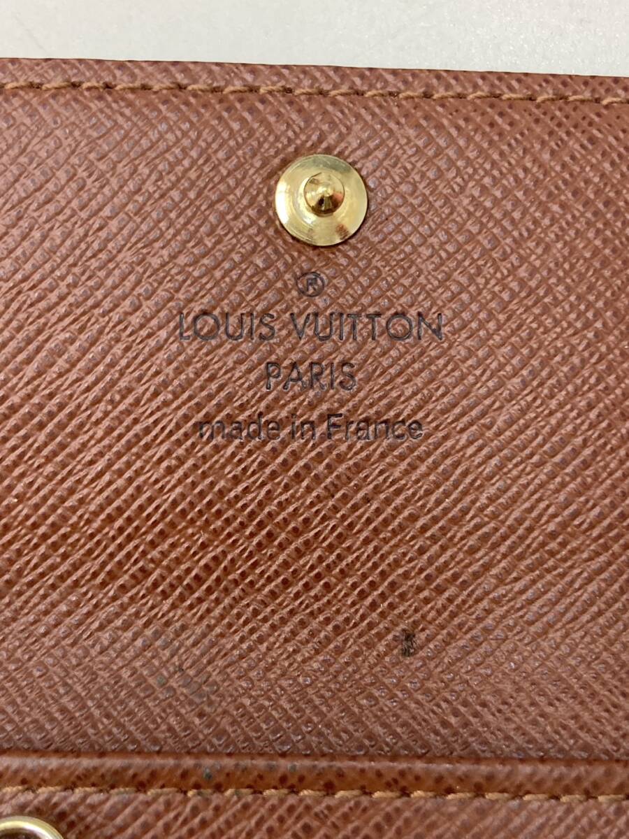 S【3D229】LOUIS VUITTON　ルイヴィトン　ヴィトン　ミュルティクレ　キーケース　小物　鍵　モノグラム　ヴィンテージ_画像3