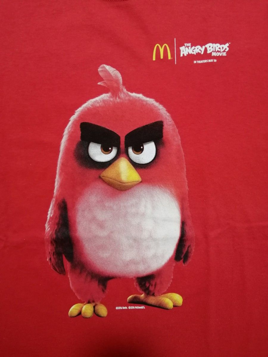 アメリカ古着 アングリーバード マクドナルド 映画Tシャツ ムービーTシャツ XL