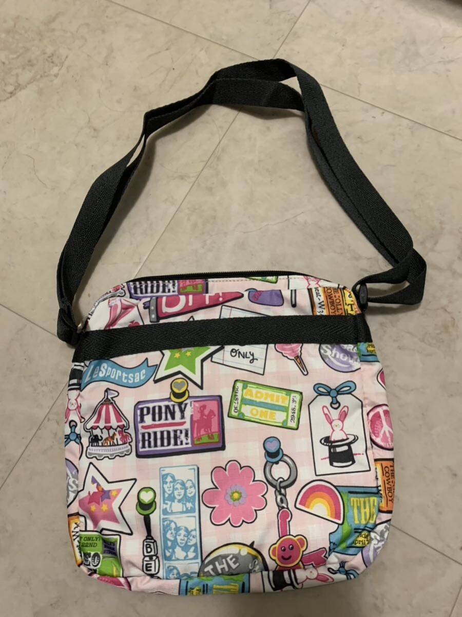 美品★レスポートサック LeSportsac ショルダーバッグ カラフル POP柄 _画像2