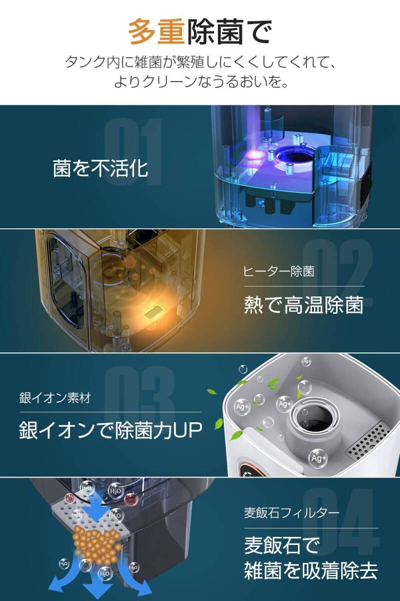 ハイブリッド式加湿器 / 加熱式加湿器 / 超音波式 / アロマ対応_画像1