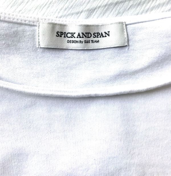 スピック＆スパン 美品 バスク ボーダー ドルマン コットン 2WAY Spick & Spanの画像8