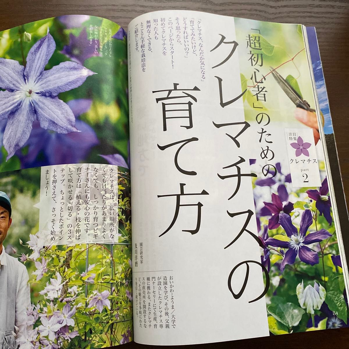 趣味の園芸　2020年５月号 NHKテキスト　バラ　クレマチス