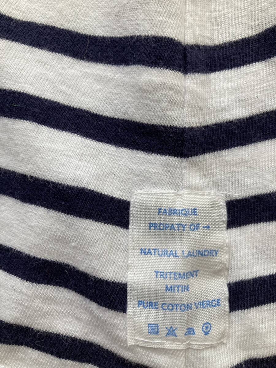 NATURAL LAUNDRY　ナチュラルランドリー　コットンボーダーロングカットソー　2_画像7