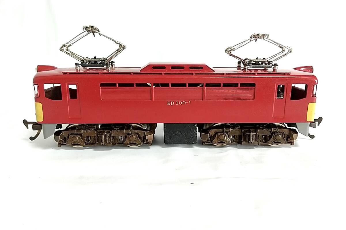 KTM 自由形電気機関車 ED100 赤 走行します 箱無。の画像3