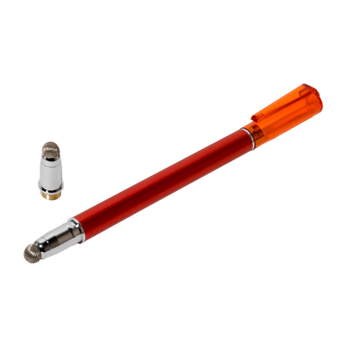 ミヨシ 先端交換式タッチペン 導電繊維タイプ レッド STP-L01/RD_画像1