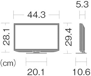 シャープ 19V型 液晶 テレビ AQUOS 2T-C19DE-B ハイビジョン 外付けHDD裏番組録画対応 2021年モデル ブ_画像2