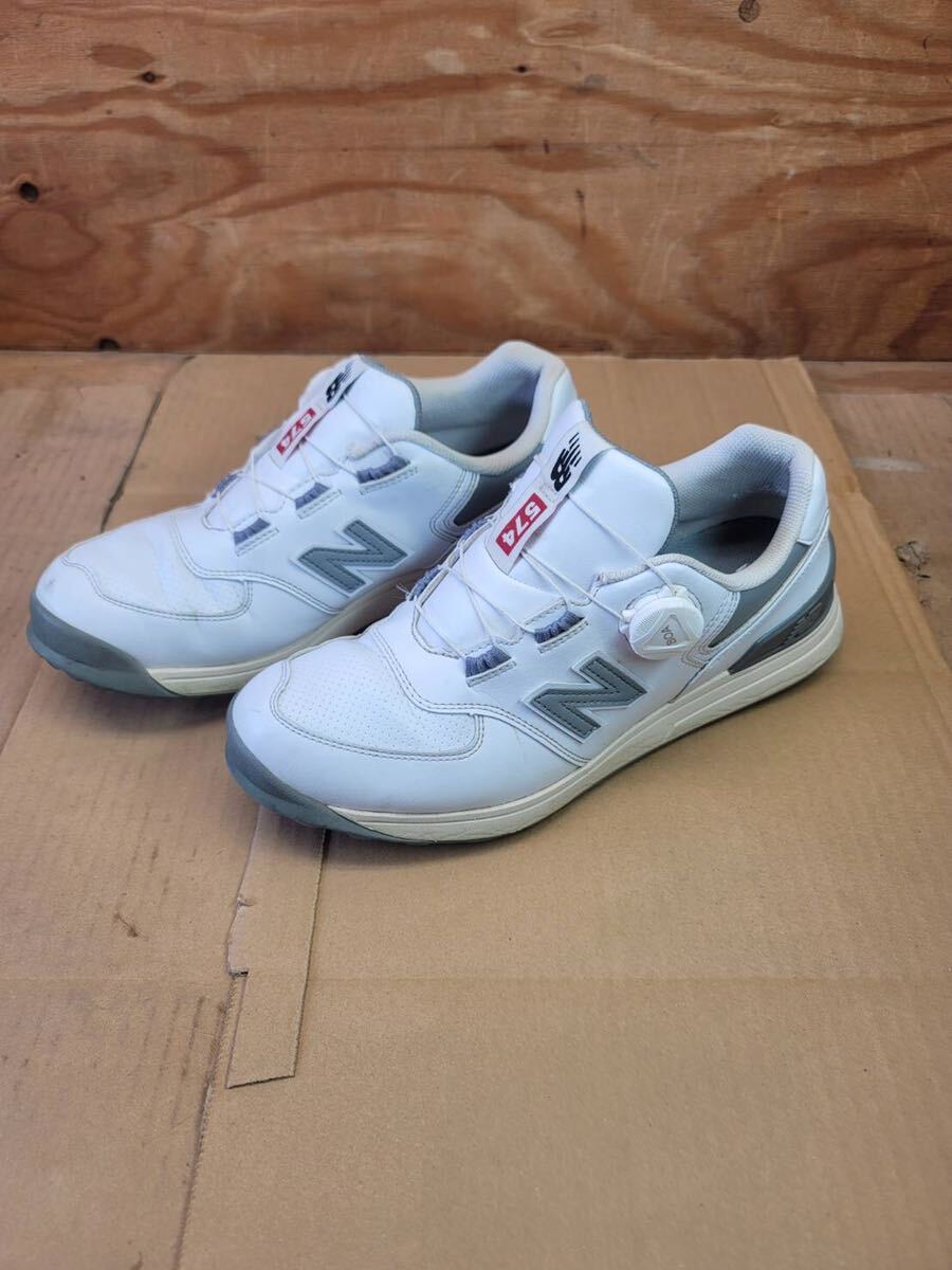 NEW BALANCE（ニューバランス）ゴルフシューズ メンズ SIZE 26.5cm ホワイト UGBS574Cの画像1