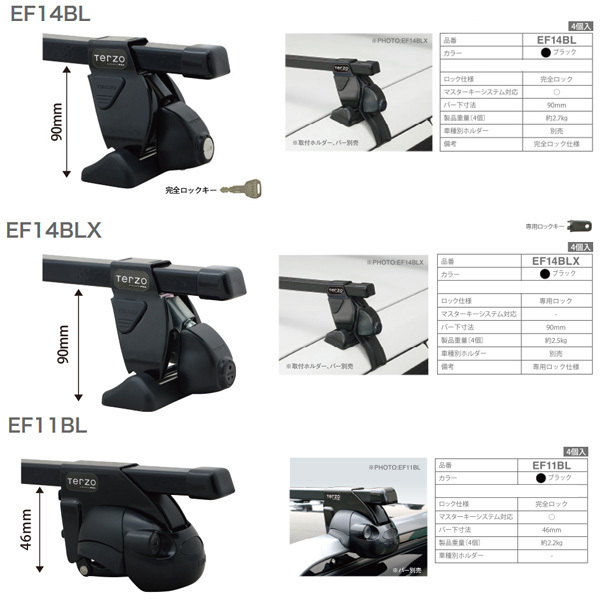 キャリア車種別専用セット トヨタ タウンエースバン/ライトエースバン CR/KR4#V/5#W H18.10～H20.1 PIAA/Terzo EF4TM + EB3 & EA208_画像3