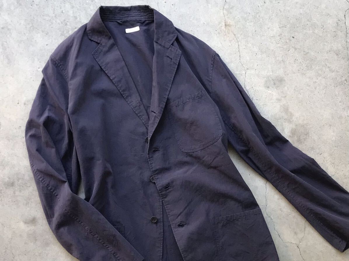 COMOLI シャツジャケット 1 コモリ メンズ ブルゾン ブレザー テーラードジャケット 長袖 紺 ネイビーの画像5
