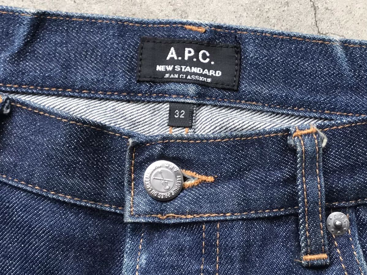 APC [NEW STANDARD] W32 アーペーセー メンズ ジーンズ セルビッチ デニムパンツ 赤耳 インディゴの画像1