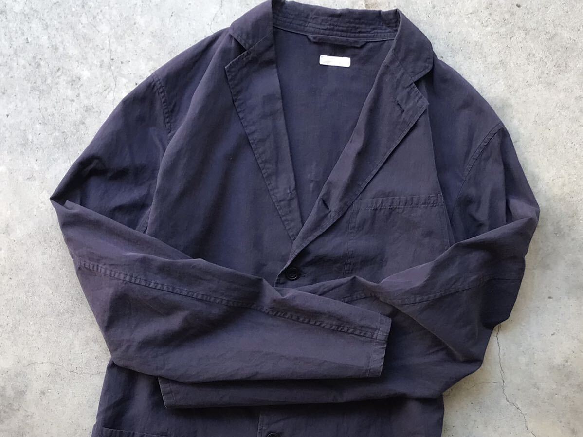 COMOLI シャツジャケット 1 コモリ メンズ ブルゾン ブレザー テーラードジャケット 長袖 紺 ネイビーの画像6