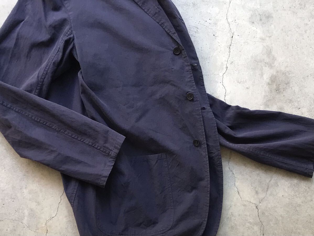 COMOLI シャツジャケット 1 コモリ メンズ ブルゾン ブレザー テーラードジャケット 長袖 紺 ネイビーの画像8