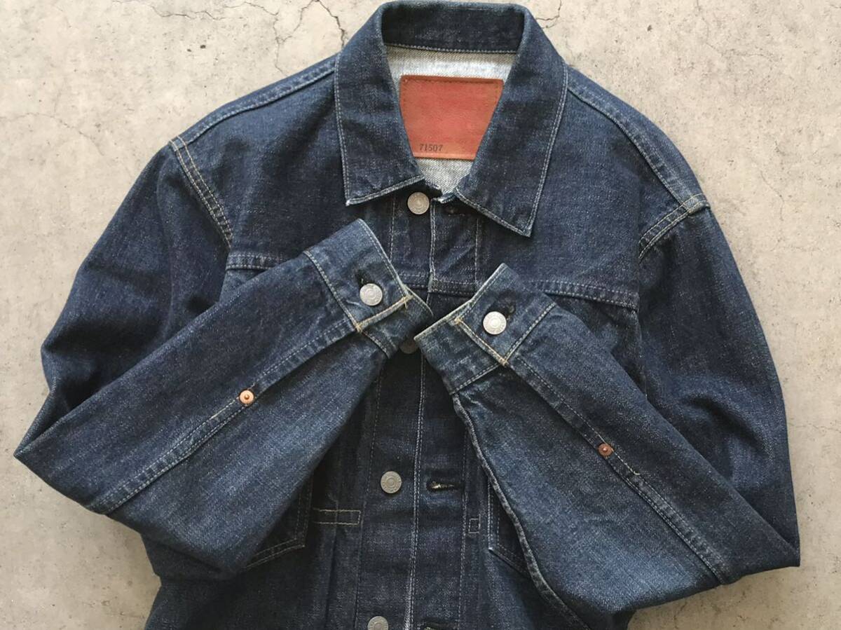 1993年製 Levi's 507XX 2nd Gジャン 36 メンズ 71507-XX セカンド BigE ビッグE 復刻 赤耳 デニム ジャケット vintage ビンテージ 大戦の画像6