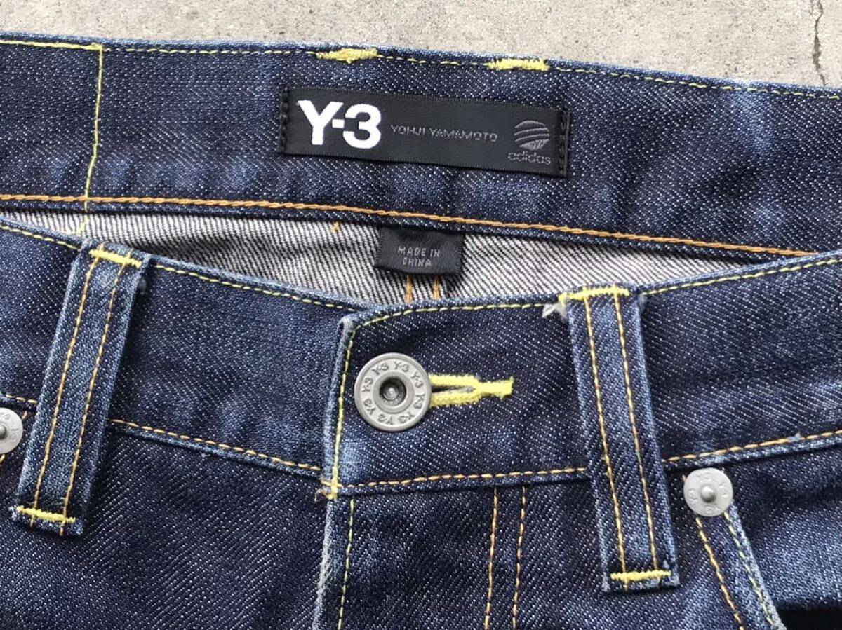 Y-3 インディゴ染め セルビッチ デニムパンツ W30 Yohji Yamamoto adidas Y's for men メンズ ジーンズ 赤耳_画像1