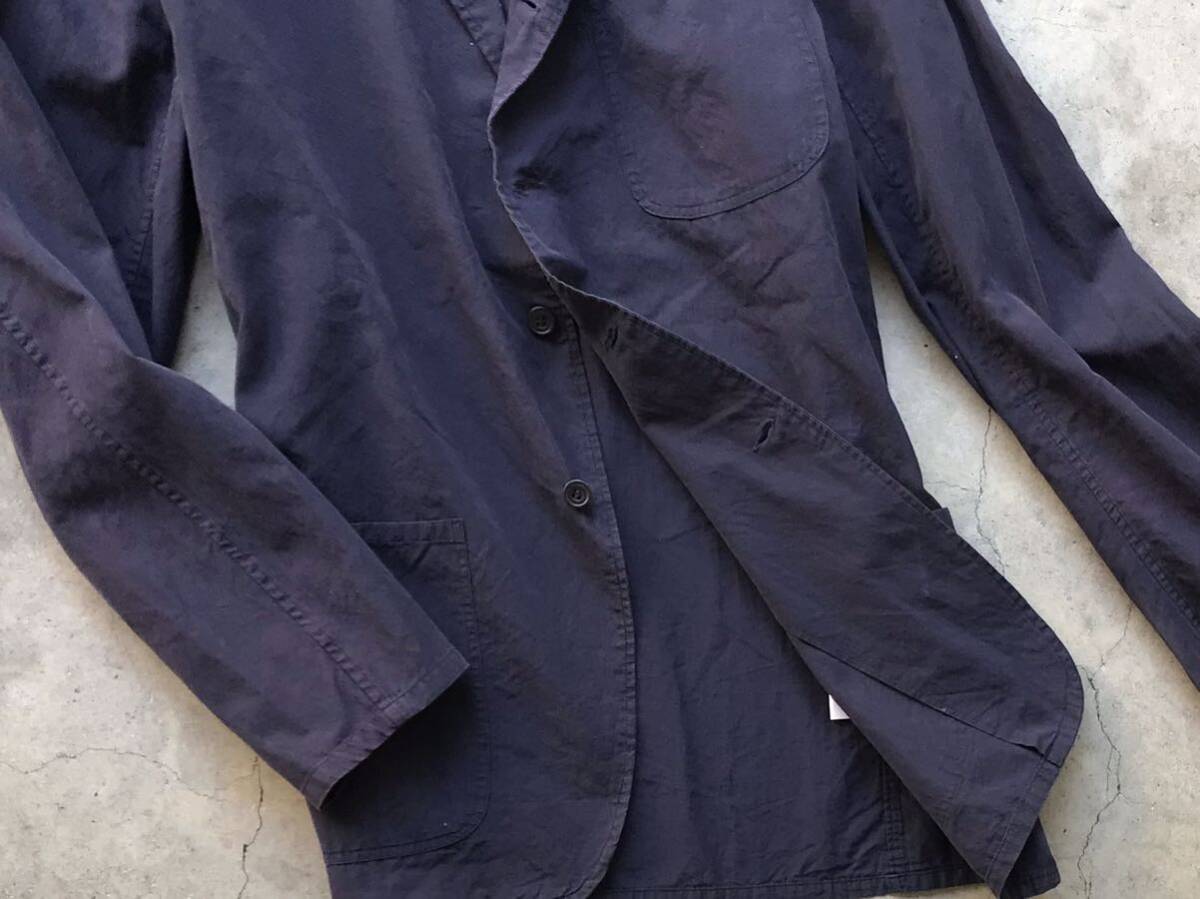 COMOLI シャツジャケット 1 コモリ メンズ ブルゾン ブレザー テーラードジャケット 長袖 紺 ネイビーの画像9