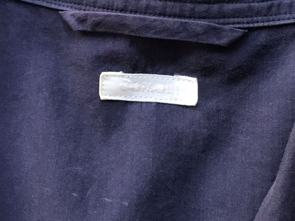 COMOLI シャツジャケット 1 コモリ メンズ ブルゾン ブレザー テーラードジャケット 長袖 紺 ネイビーの画像4