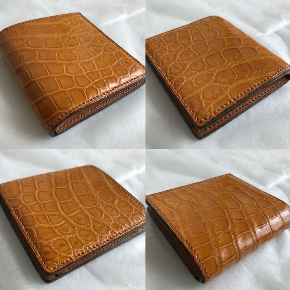 万双 クロコダイル ミニ財布 ワニ革 エキゾチックレザー 万双 クロコダイル ミニ財布 ワニ革 エキゾチックレザー