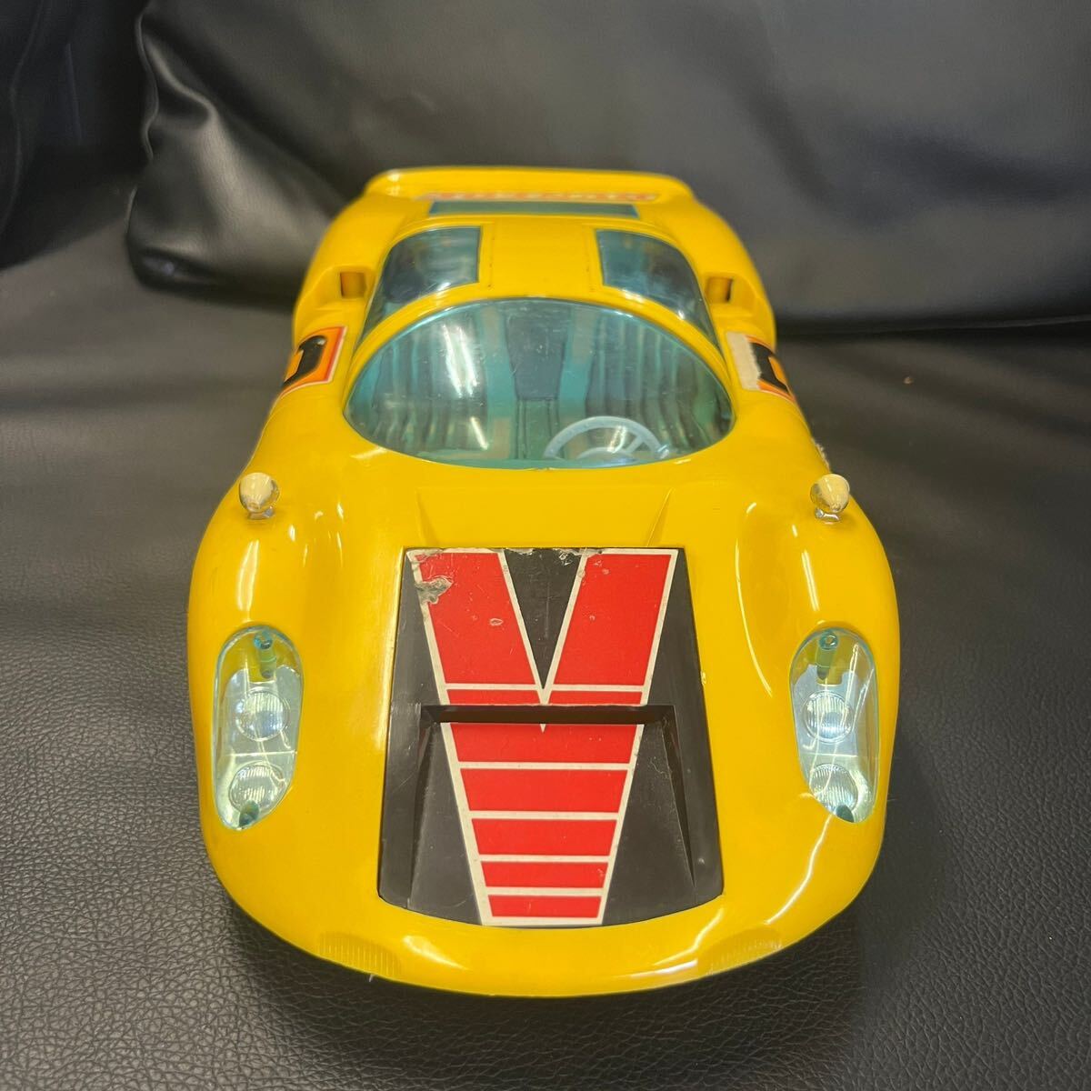 昭和レトロ米沢玩具 ヨネザワ ポルシェ カレラ ラリーカー フリクションカー ※全長約33cmの画像2