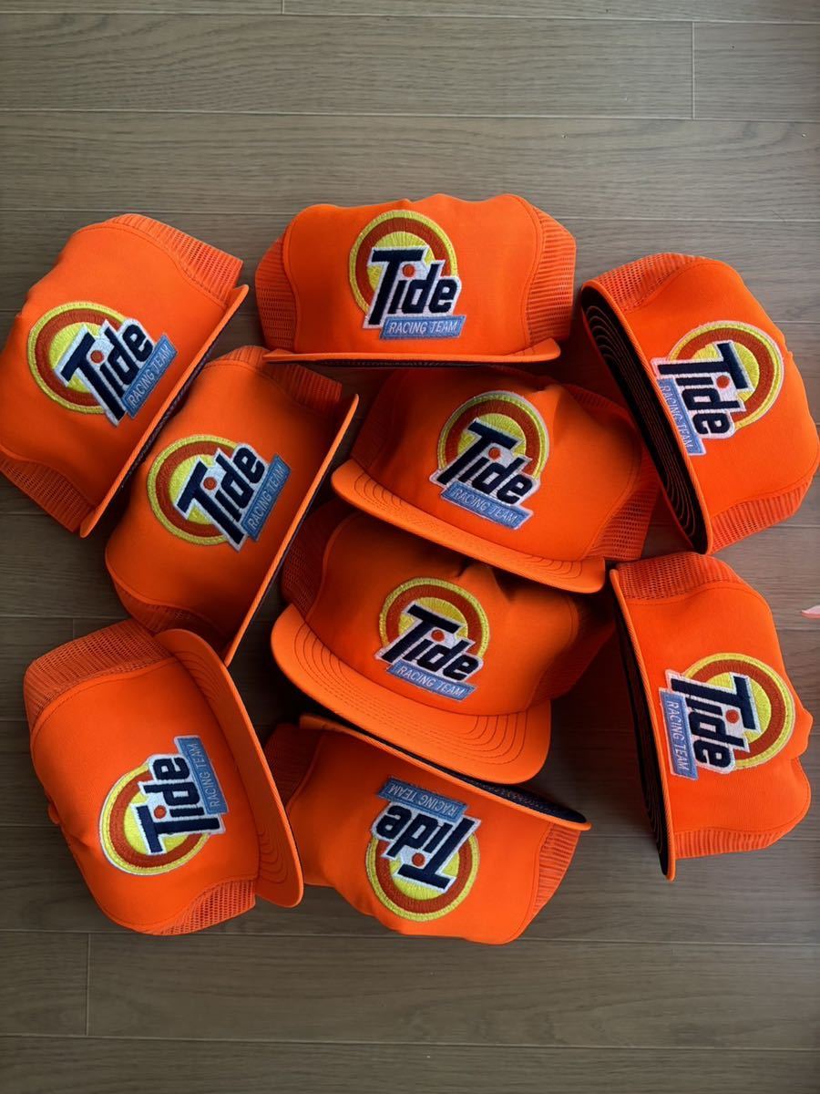 デッドストック TIDE トラッカーキャップ キャップ USA製 企業系 古着 メッシュキャップ 帽子 洗剤 アメリカ NASCAR ナスカー ビンテージの画像2