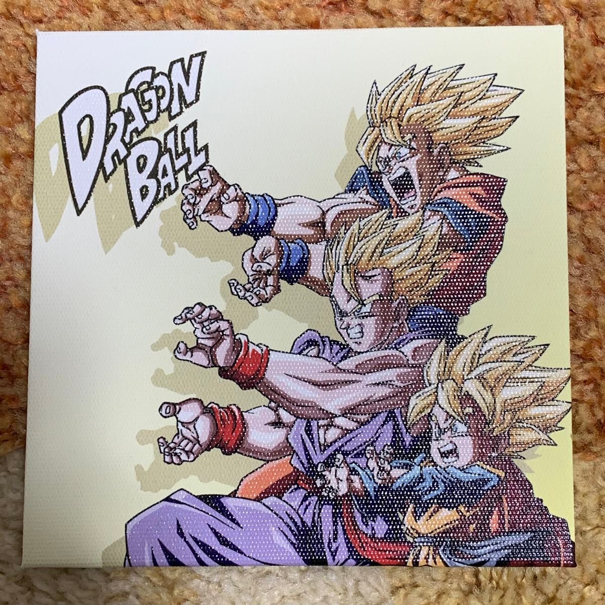 ドラゴンボールZ 親子かめはめ波 キャンバスアート 紙製スタンド ドラゴンボールZ 親子かめはめ波 キャンバスアート 紙製スタンド