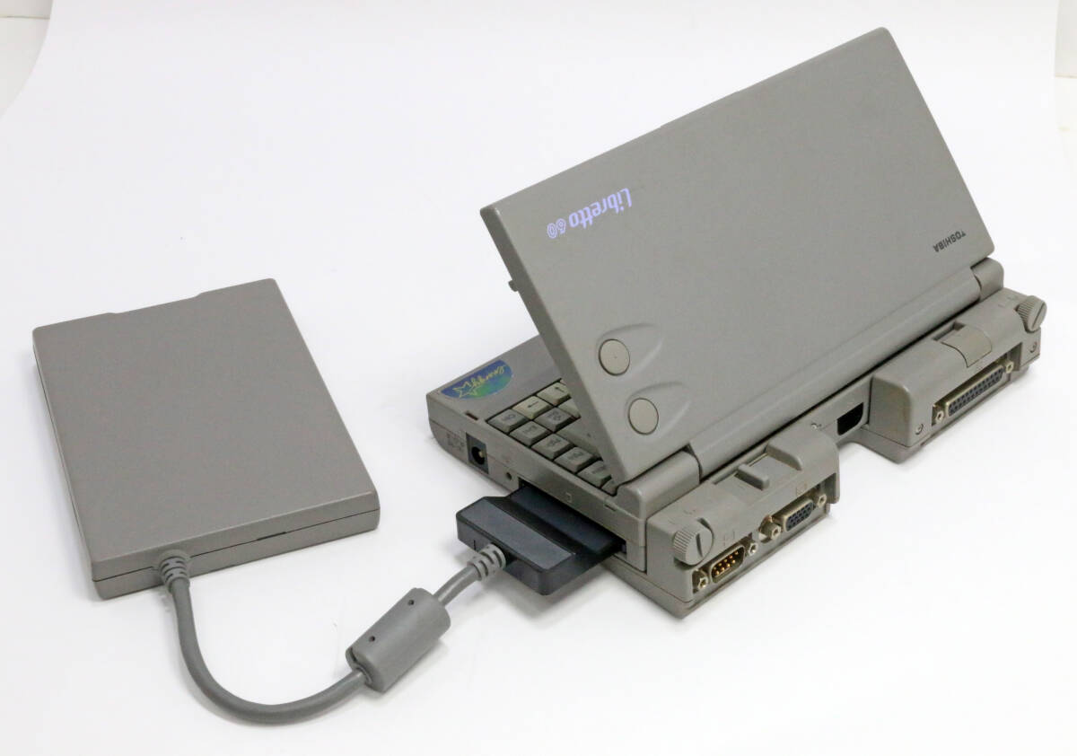 Libretto 60 + floppy Drive + IO adaptor + power supply Junk 