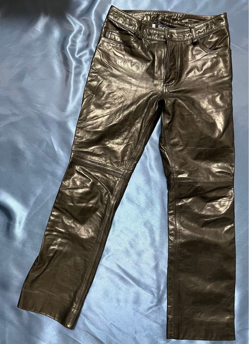 アールジーン Earl Jean レザーパンツ made in the USA 牛革 アールジーン Earl Jean レザーパンツ made in the USA 牛革