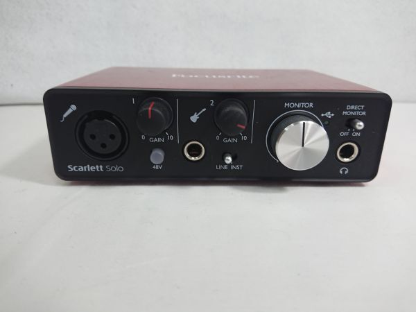 FOCUSRITE フォーカスライト SCARLETT SOLO STUDIO 2nd GEN オーディオインターフェイス コンデンサマイク ヘッドフォン 動作確認済の画像2