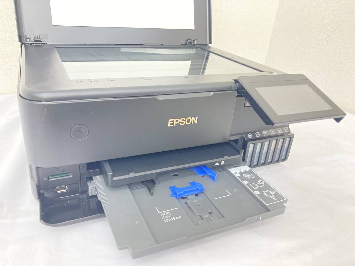 【IE134】(O)EPSON エプソン インクジェット複合機 エコタンク搭載 EW-M873T 2020年製 プリンター 互換コード テスト印刷確認済 中古現状品の画像6